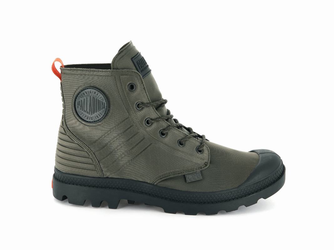 Palladium Pampa Amphibian Womens Boots Olive Australia [RFOAIB-659]